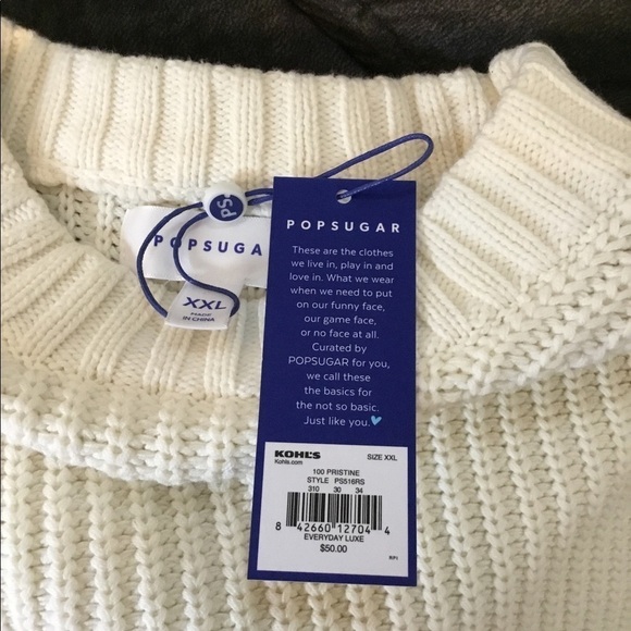 Pop Sugar sweater chunky knit XXL creamy white - Picture 3 of 13